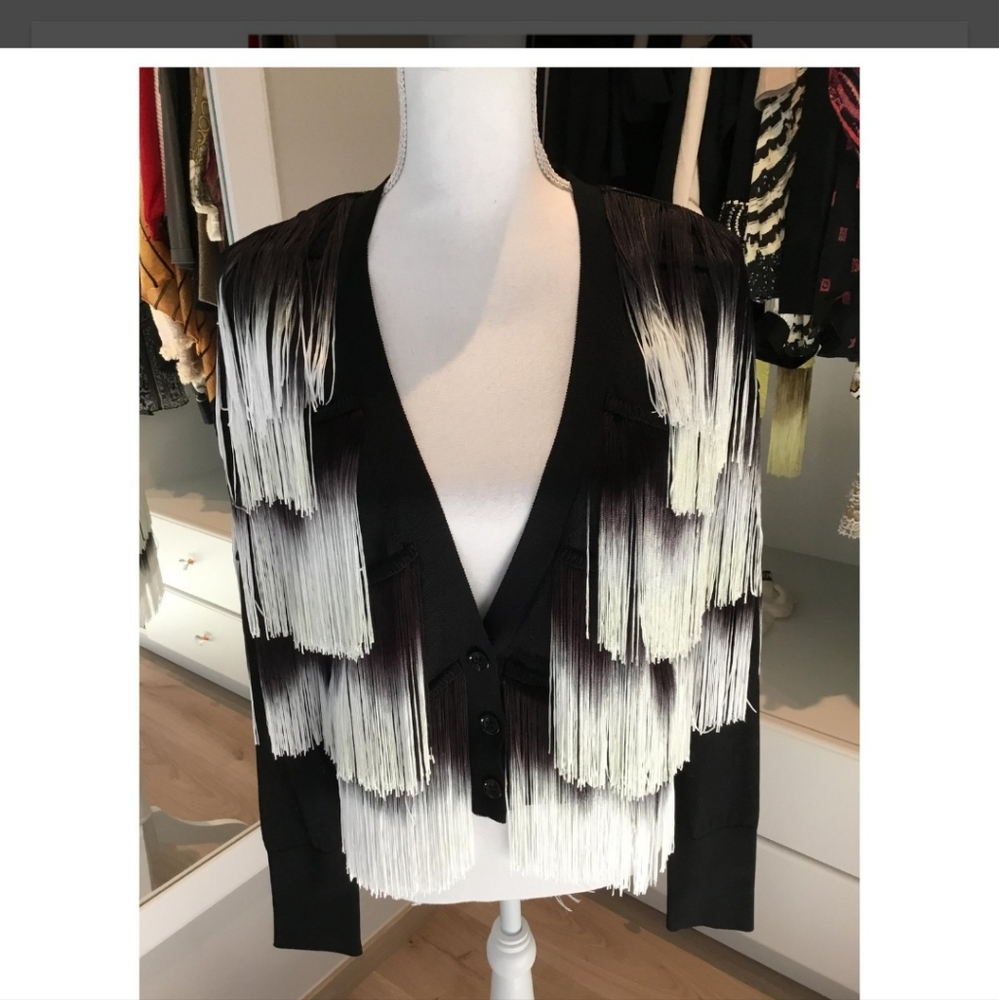 Just Cavalli knitwear black and white.